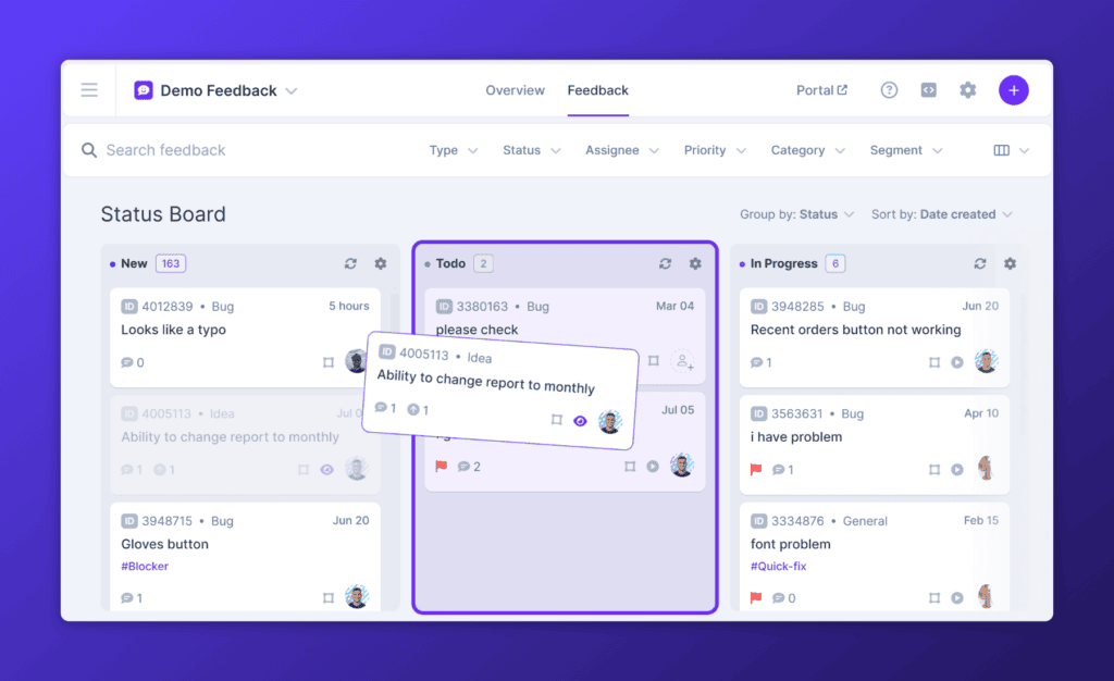 userback feedback workflow