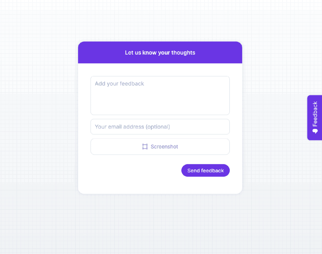 Quick User Feedback Tempalte