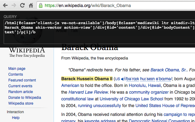 XPath Helper - Chrome Extension