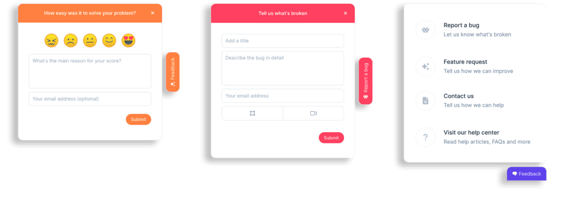 website feedback widget