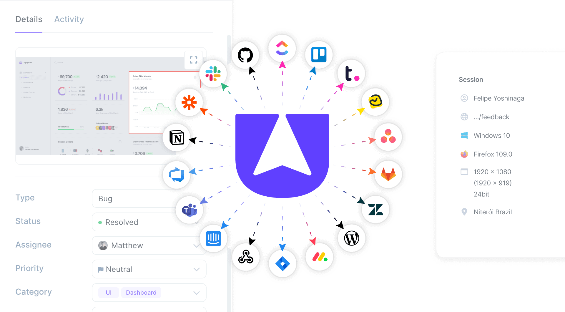 Bug tracking integrations