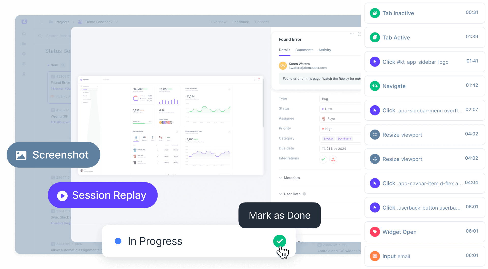 Software QA contextual feedback