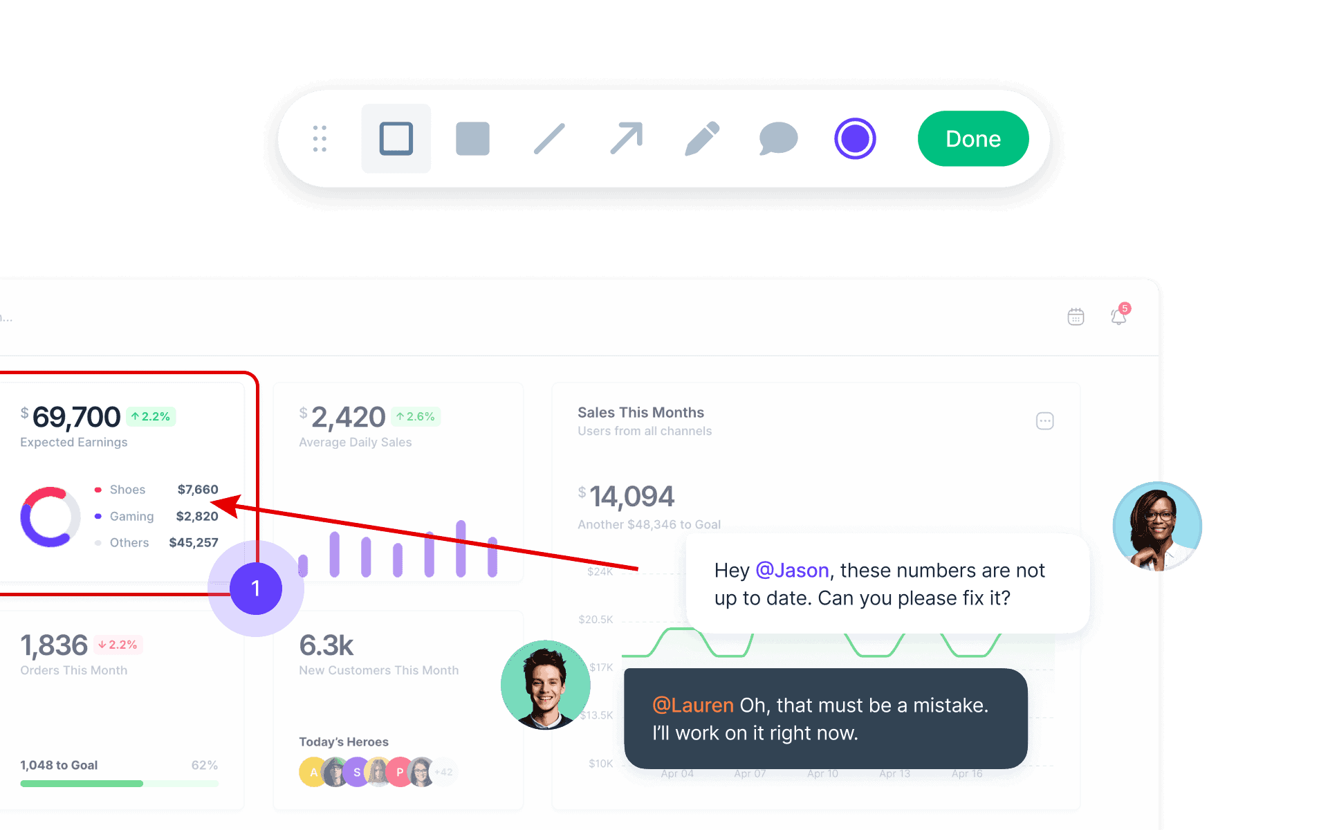 Userback screen annotation hero
