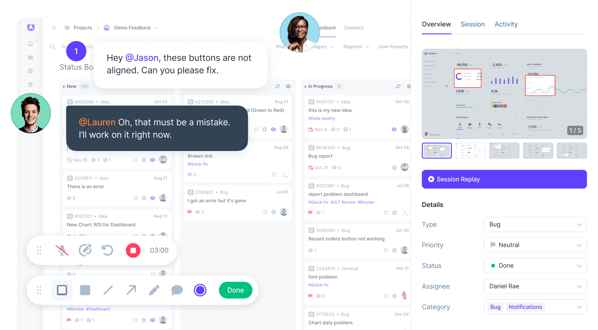 Website feedback tool user-friendly