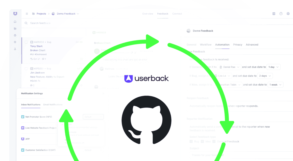 Userback Github Integration