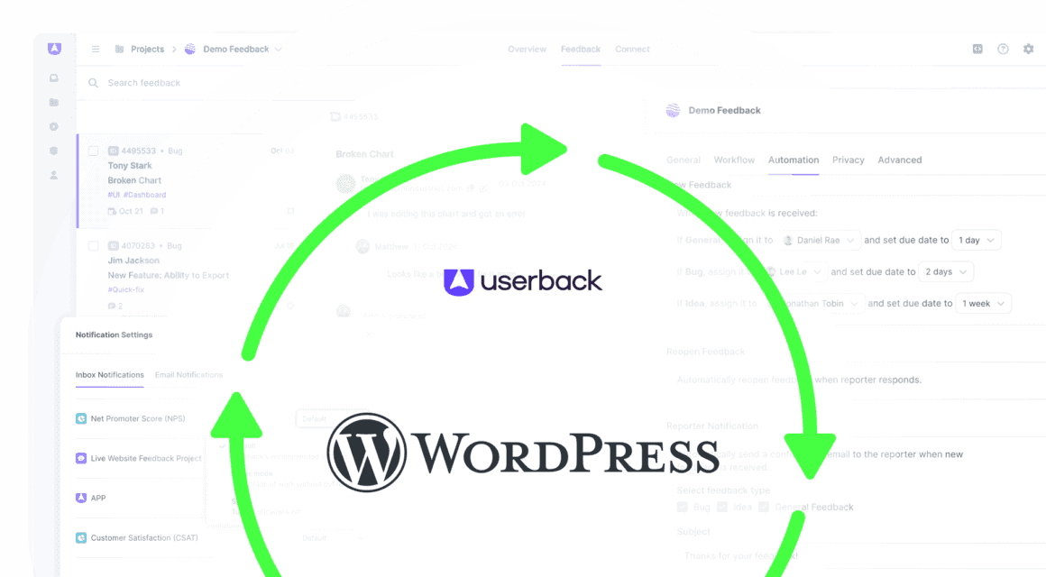 Userback WordPress Integration