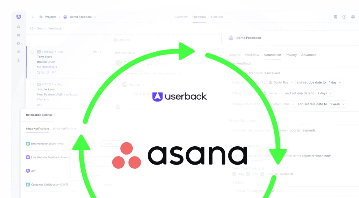 Userback asana Integration