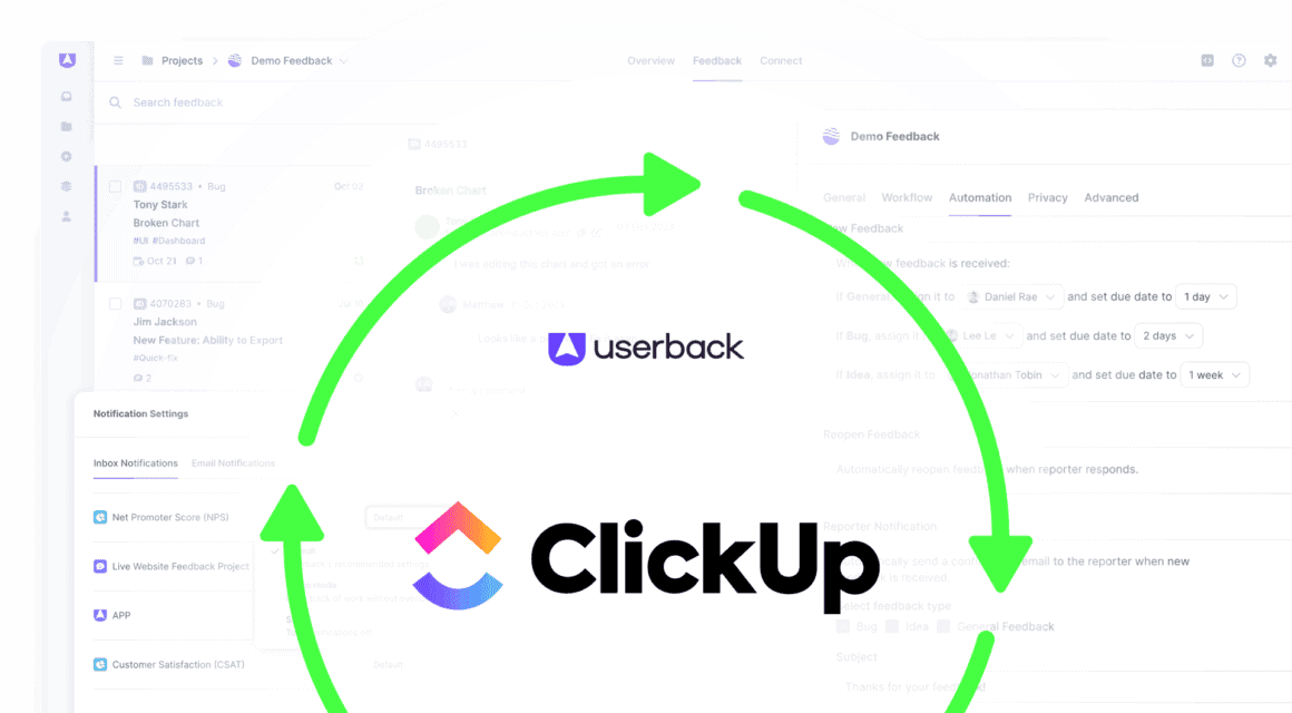 Userback clickup Integration